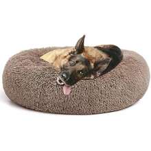 MIXJOY Orthopedic Dog Bed Comfortable Donut Cuddler Round Pet Beds Ultra Soft Washable Dog And Cat Cushion (20''/23''/30'') (23'', )(L(36''x 36'') Brown) - Type9 - 查看 1