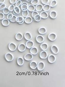 200/400/600/800/1000 Stück weiße Haargummis, hochelastische Haargummis, süßer & niedlicher Stil, kleine Haarringe, Haaraccessoires, geeignet für verschiedene Frisuren, Haardekorationen für Frauen. Geeignet für den täglichen Lässig- und Outdoor-Bereich, Haaraccessoires, ganzjährig einsetzbar. Pferdeschwanz