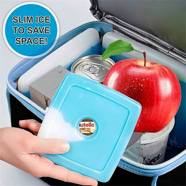 1Pack Reusable Ice Cooler Blocks, Long Lasting Portable Ice Packs Keeps Food Fresh And Drinks Cool, Ice Pack For Cooler Bag Lunch Boxes Picnic Beach And Camping Trip