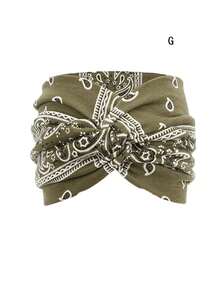 1 pieza Diadema ancha de estilo bohemio para mujer, turbante extra grande, diadema para hacer ejercicio, diadema de moda para yoga, accesorios para el cabello grueso y retorcido, pañuelos para mujer