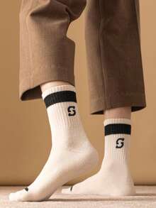 5 perechi de șosete din fleece coral, șosete groase și calde pufoase pentru adulți, șosete antiderapante pentru casă pentru bărbați și femei, potrivite pentru toamnă/iarnă