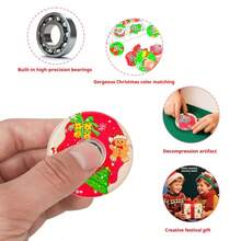 1 件圣诞卡通手指陀螺、老人树、驯鹿、雪人圣诞派对礼物、减压玩具、缝纫玩具、旅行玩具、课堂减压玩具、迷你玩具、沐浴玩具、圣诞文具、减压球、生日礼物、圣诞礼物、平安夜礼物、完美礼物、玩具、游戏 - 彩色 - 查看 9