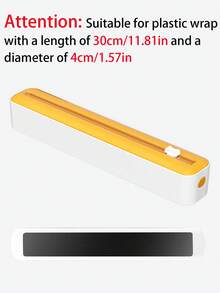 1个磁吸式保鲜膜分配器，带切割器，二合一厨房保鲜膜分配器，保鲜袋切割支架，多功能保鲜膜分配器，带滑动切割器的塑料保鲜膜分配器，可重复填充的吸盘式保鲜膜切割器 - 彩色 - 查看 17