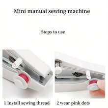 1pc Portable Mini Manual Sewing Machine, Handheld Household Compact Sewing, Small Sewing Machine, No Power Needed