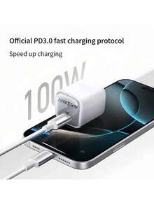 anker A875 Type-C Durable Fast Charging Data Cable With Anti-Loss Charging Protection, Strong Wire And Stretch Resistance, Intelligent Current Matching, Suitable For Home And Office Use (Pink) - Pink - View 9