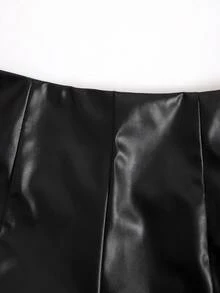 女士时尚二层皮裤，修身百搭