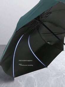 The Oversized 12 Bone Black Windproof And Waterproof Folding Umbrella Is Suitable For Business And Men's And Women's Travel. The Diameter Under The Umbrella Is 108CM/42.52in, And It Can Be Used On Both Rainy And Sunny Days. It Features Enhanced Windproof Travel Design, Aluminum Umbrella Shaft - Multicolor - View 6