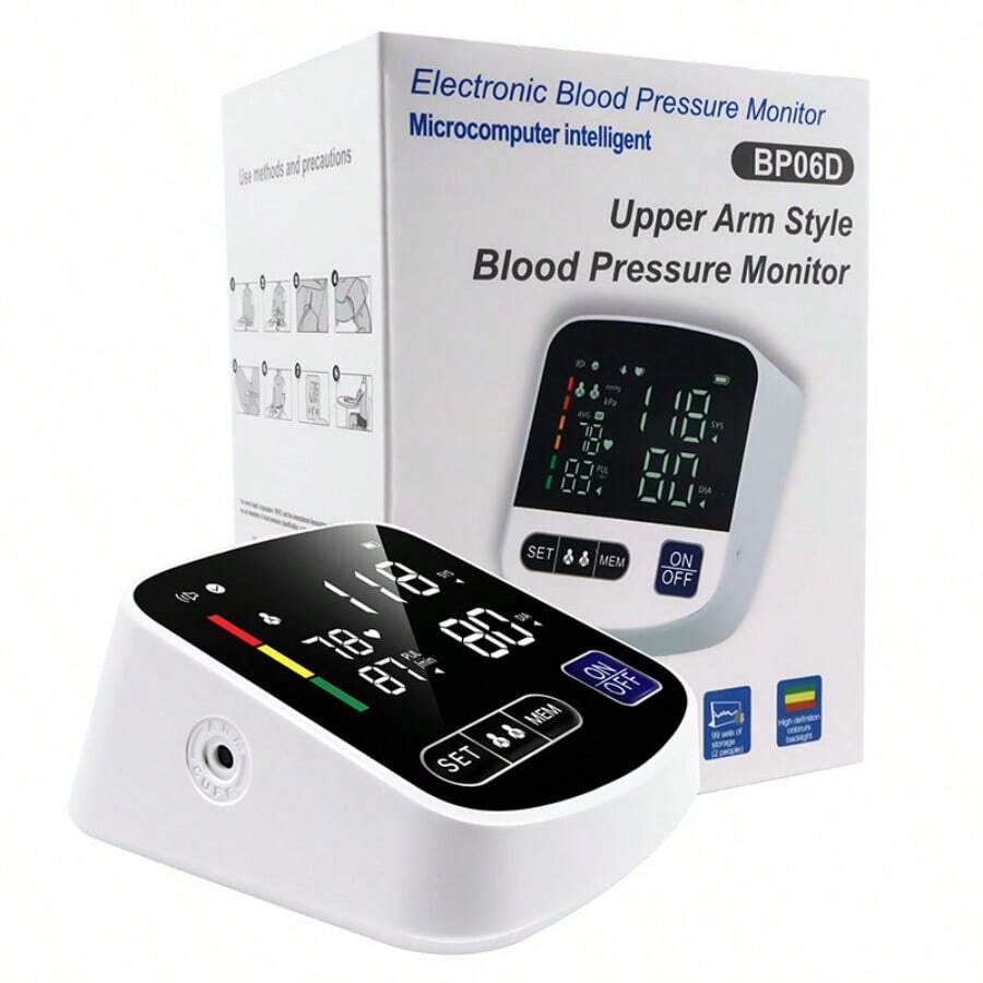 Español Monitor Presion Arterial Digital Lcd Para Brazo Intellective Carga USB - Negro - Ver 1