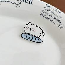 2 piezas Nuevos broches de dibujos animados INS, material acrílico, lindos pasadores, insignias y colgantes accesorios