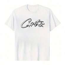 100% Cotton Unisex Round Neck Short Sleeve T-Shirt: "Cortez" Stylized Graphic Basic Tee For Summer Men's Fashion Design Soft Fabric  Loose Hip-Hop Street Style Unisex Home Daily Wear - trắng - Xem 6