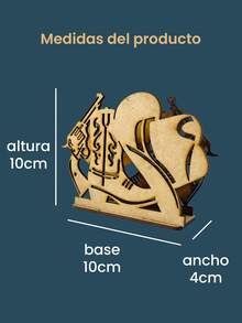 Servilletero Vaquero de Madera, Centro de Mesa con Sombrero, Botas y Pistola para Fiestas