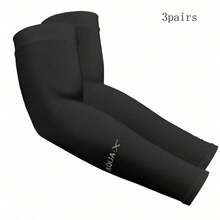 3双装女防晒袖冰袖防紫外线冰丝男女护袖开车钓鱼运动手臂宽松版圣诞礼物保暖冬季 - 彩色 - 查看 5