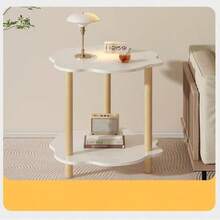 【少女温馨家居装饰】Ins-Style 花瓣双层咖啡桌套装，中性色调高低错落边桌，双层储物空间 - 北欧设计，适合小客厅和阳台，非常适合日常咖啡/阅读，方便举办下午茶聚会，可搭配多种家居装饰风格，必备家居用品 - 彩色 - 查看 5