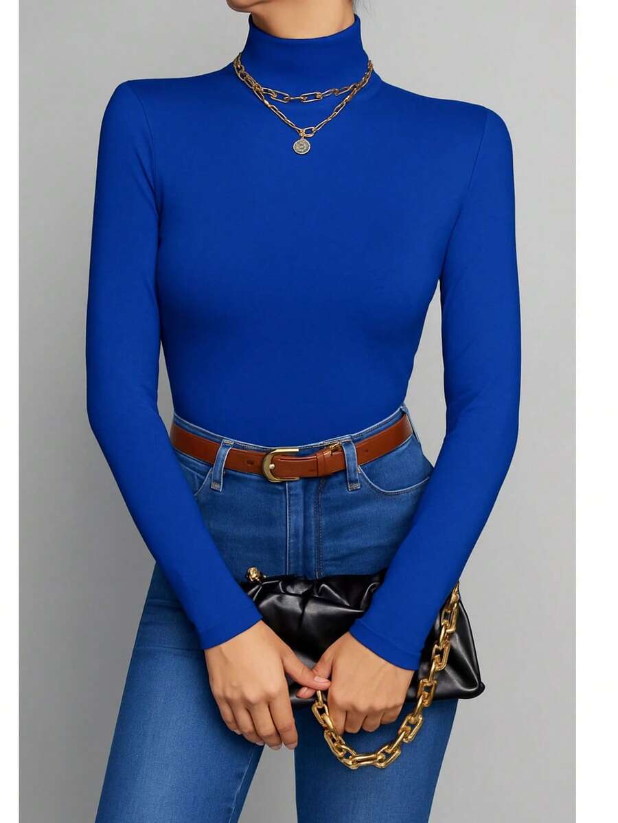 Women Blouses - Royal Blue - View 1