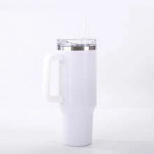 1pc 40oz Tumbler Vacuum Stainless Steel Insulated And Cold Drink Cup With Straw For Hydration Enthusiasts, Coffee, Outdoor Sports And Travel,Ideal For Back To School,Water Bottle For Christmas. Straws And Cleaning Brushe Can Be Burchased Separately(Compatible With Stanley Cup)