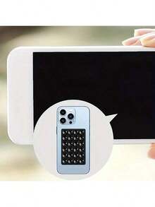 5/3/2/1pc Silicone Suction Cup Phone Holder, Waterproof Sticky Base, Compatible With Iphone And Android Phones, Multi-Functional Grip Stand, Black/White/Purple/Orange; 2pcs Black And Pink/White, Compatible With Iphone And Android Phones - Multicolor - View 8