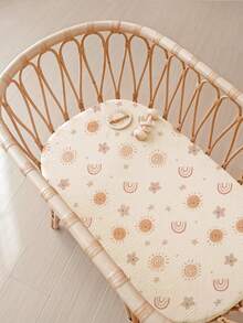 2 Pieces Infant Crib Bedsheet Set, Soft Breathable Baby Crib Mattress Cover, Essential For Newborns - Cartoon - View 3