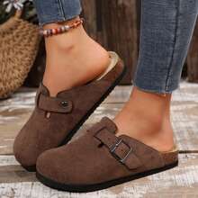 For Outdoor Comfort And Elegance Slides Women Stylish And Versatile Slippers Flat Shoes With Comfort Cork Footbed Summer Slides Shoes Sandals For Women Flat Outdoor Walking Travel - Cà phê nâu - Xem 7