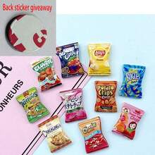 5/10pcs Refrigerator Magnets Set, Decorative Resin Candy Snack Bag & Tree Design Fridge Magnets, Personalized Magnets For Kitchen, Office, Whiteboard, Dishwasher, Best Gift For Home Decor - Multicolor - View 7