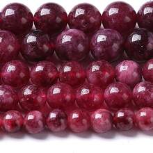Natural Red Garnet Gemstone Round Beads, 4mm/6mm/8mm/10mm Smooth Loose Beads, Suitable For Jewelry Making Enthusiasts, DIY Accessories, Handmade Gifts - Red - View 4
