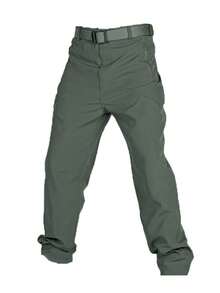 Men's Spring Autumn City Cargo Elastic Pants Trekking Hiking Camping Climbing Running Sports Cycling Work Outdoor Trousers - IX6-黑色 - 查看 5