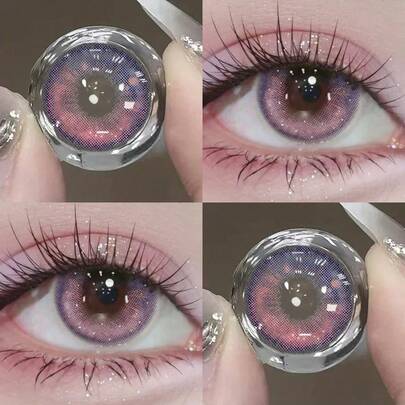 JeweLens 1 Pair Colored Contact Lenses, Sparkling Pupil, Beautifying Cosplay Makeup Eye Mask