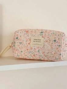 1 pieza Bolsa de cosméticos de gran capacidad para mujeres, bolsa de almacenamiento casual pequeña para damas con cremallera, bolso de embrague de viaje pequeño para mujer, bolsos pequeños