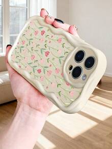 Tulip Floral Print Multi - Color Phone Case Cute Aesthetic Protective Cover Fashion Design  Compatible With Iphone 17Promax/17Pro/17AIR/17/16Promax/16Pro/16Plus/16/15Promax/15Pro/15Plus/15/14Promax/14Pro/14Plus/14/13Promax/13Pro/13/12Promax/12Pro/12/11Promax/11Pro/11/XSMAX/X/XS - Trong sáng - Xem 9