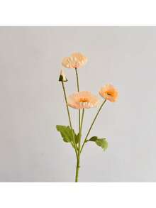 1/5 Stücke künstliche Mohnblume, 59 cm lang, mit 4 Blüten, einfacher und moderner Stil, kann gebogen werden und verblasst nicht - verwendet für DIY Blumenwand, Szenengestaltung, Wohnzimmer und Schlafzimmer Vase Blumenarrangement, Hochzeit, Party Dekoration, Schreibtisch Deko. Herbst und Frühling Blattdekor, Raumdekoration, Heimdekoration, Küchendekoration, Hochzeitsdekoration, Tischdekoration, Tischaufsätze, Bürodekoration, Gartendekoration, Outdoor-Dekoration