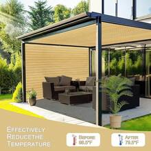 Red de Sombra Exterior (4x3m), Red de Sombra Exterior Súper Fuerte, 90%, Tejido Cruzado, Artesanía de Borde de Bloqueo de 6 Vías, Adecuada para Jardines y Sitios de Camping. - 4x3 m - Ver 3