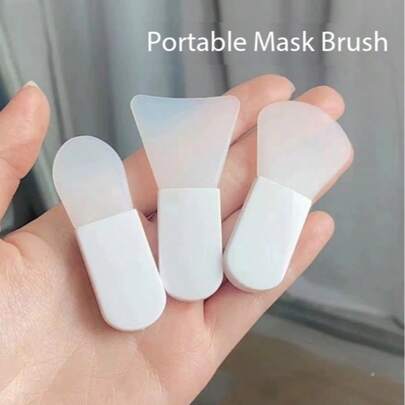 1 Pennello Mini, Pennello per Maschera di Fango, Per Applicare Maschere di Fango, Pennello per Viso, Pennello per Cura della Pelle e Trucco, Pennello per Crema e Fondotinta, Facile da Pulire, Pennello con Setole Morbide.