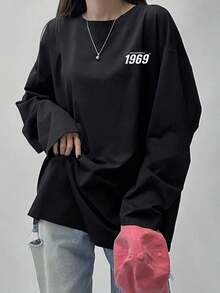 This Pure Cotton Long-Sleeved T-Shirt For Girls Is Soft And Skin-Friendly, Perfect For Casual Everyday Wear. It's Sweat-Wicking And Warm, And Features A High-Quality Round Neck For A Fashionable Look.