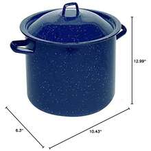 XINDCH  USA Speckled Enamel Stock Pot 7.75-Quart, Blue - 多色57 - 查看 7
