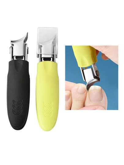 Cortaúñas de alta precisión y ángulo ancho, cortaúñas de acero inoxidable afilado, adecuado para el cuidado de uñas encarnadas y uñas gruesas de los pies para personas mayores