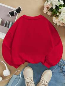 Sudadera estampada navideña con diseño de perritos con bufanda | Moderna, cómoda y adorable - Rojo - Ver 2