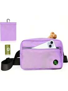 Large Capacity Dog Treat Pouch With Removable Treat Bag - Washable, Leak-Proof Design For Pet Training & Walks, Includes Poop Bag Dispenser & Reusable Dog Poop Clips, Dog Treat Pouches Gym Bag Belt Bag - Multicolor - View 11