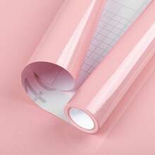 1 Cuộn Giấy dán tường bằng nhựa vinyl màu hồng rộng 60cm tự dính có thể tháo rời, chống thấm nước, dùng để trang trí tường, mặt bàn, tủ, đồ nội thất, trang trí phòng, trang trí nhà, trang trí phòng khách, trang trí nhà, giấy dán tường, nhà bếp, trang trí nhà bếp, nghệ thuật treo tường, miếng dán tường, trang trí tường, miếng dán tường - Hồng - Xem 19