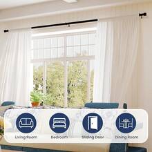 Curtain Window Rods - Black - View 3