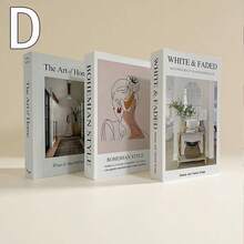 3pcs Modern Decorative Faux Books, Minimalist Folding Decorative Book Models, Suitable For Cafe, Hotel, Study Decor, Nordic Style (Non-Functional)