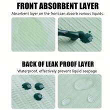 5/25/50pcs Disposable Nail Pad - Foldable Acrylic Practice Paper, 3-Layer Waterproof Cleaning Mat, Suitable For Salon And Home Use, Odorless Paper Towel, For Nail Art And Manicure, Nail Art Supplies | Foldable Nail Pad | Waterproof Mat