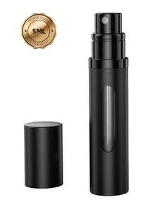 1pc Redesigned Perfume Spray Bottle, Portable Perfume Refillable Atomizer, Bottom Fill Mini Spray Travel Perfume Bottle, Pump Fills Directly From The Bottom Without Removing The Cap, 100% Pure Glass Inner Bottle, With A Visible Window So You Can Easily Know How Much Perfume Is Left, Available In 5ml / 8ml /10ml