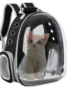 Pet Carrier Backpack, Cat Travel Bag, Breathable, Fashion Shope - Màu Hồng Tươi - Xem 4
