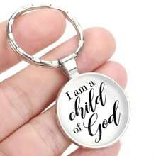 Floral Mary Design Embracing Time Gemstone Keychain - Fashionable Alloy Glass Round Keyring, Ladies' Decorative Accessory, Perfect Christmas Birthday Gift Car Accessories Bag Charm School Cute Goth Y2k Bag Lanyards With Id Holder Car Accessories Bag Charms Car Teacher Friend Sister Gift Ideas