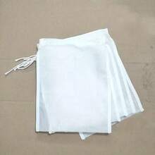 5 Pieces Reusable Fine Mesh Nylon Filter Bags For Kitchen Tools, Easy To Strain And Tighten For Brewing Nut Milk - trắng - Xem 7