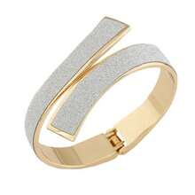 1pc Fashionable Criss-Cross Open Cuff Bracelet For Women, Versatile Delicate Luxury Design, Gift Jewelry