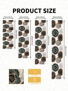 1pc Bohemian Style, Multi-Size Options, Table Runner, Table Decoration, Tablecloth, Home Decor, Dining Table Decor, Fireplace Mantel Scarf, Glass Door & Window Valance, Entryway Decor