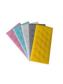 1pc/5pcs 27.6"X13.8" 3D Embossed XPE Foam Wallpaper, Faux Leather Texture, Soft & Textured, Self-Adhesive Foam Wall Sticker, Reusable, Cuttable, Home Decor Background, Soundproof Thick Wall Decor, Waterproof, Moisture-Proof, Dust-Proof, Anti-Collision Sticker - Multicolor - View 9