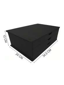 Multipurpose Office Organizer Drawer With 3 Black Drawers - màu đen - Xem 7