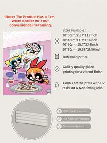 WB 1pc Unframed, Boating On The Lake Poster Home Decor Painting Pop Art Graffiti Canvas Print, Art, Graffiti, Street Graffiti Wall Art, Square Canvas