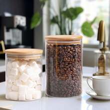 Juego de 6 piezas de frascos de vidrio sellados de 946 ml, frascos de vidrio con tapas y sellos de silicona, recipientes de vidrio para cocina, frascos de alimentos, pasta, cereales, galletas, café - 1 - Ver 4